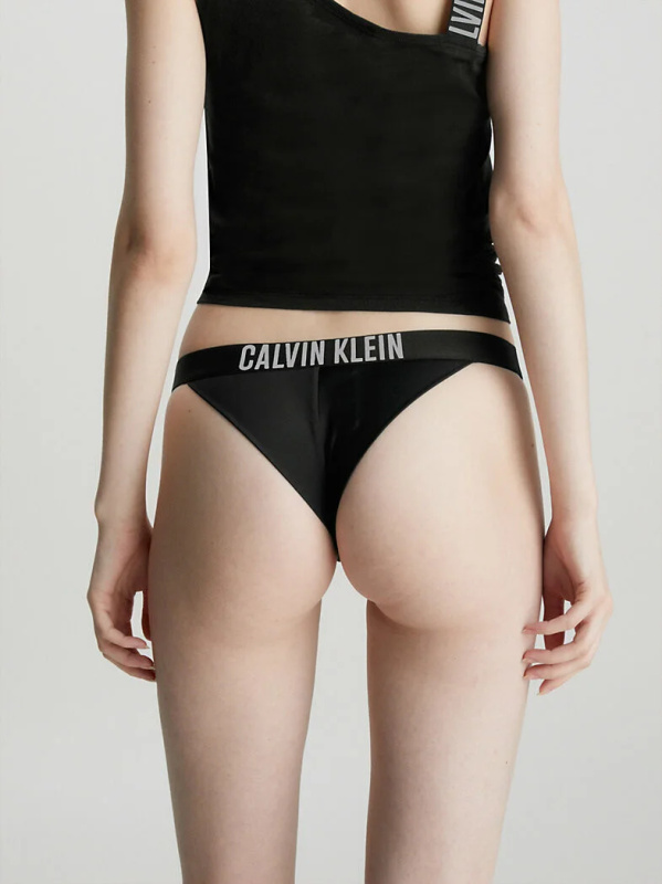 Dámské plavkové kalhotky KW0KW01984 BEH černé - Calvin Klein M