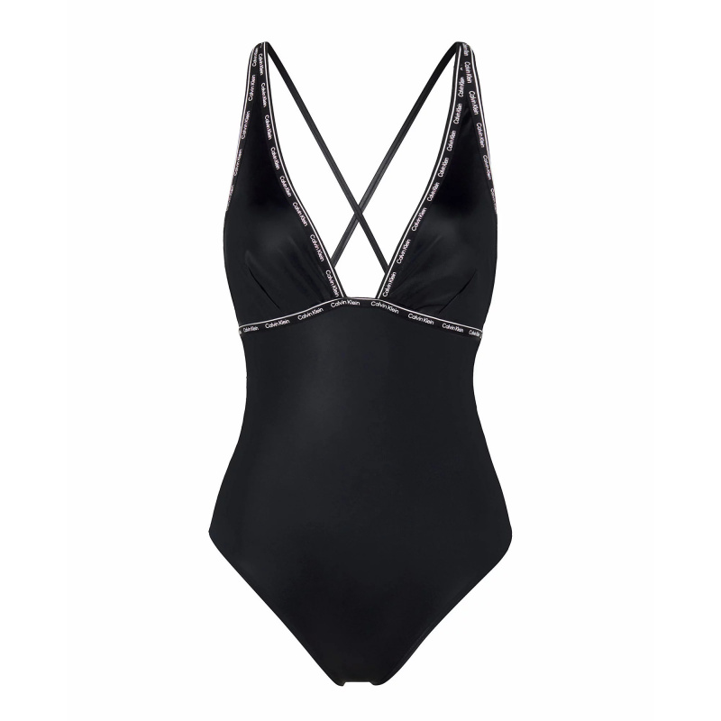 Dámské jednodílné plavky KW0KW02075-BEH - Calvin Klein S