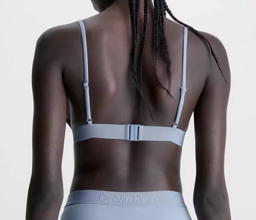Dámský vrchní díl plavek  KW02029 DBS světle modrá - Calvin Klein světle modrá L