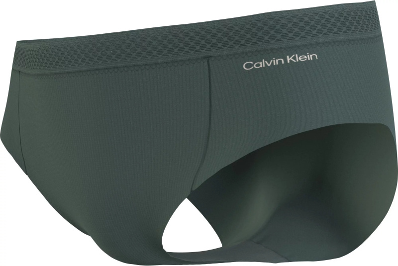 Dámské kalhotky BIKINI 000QF6308ELE7 khaki - Calvin Klein S