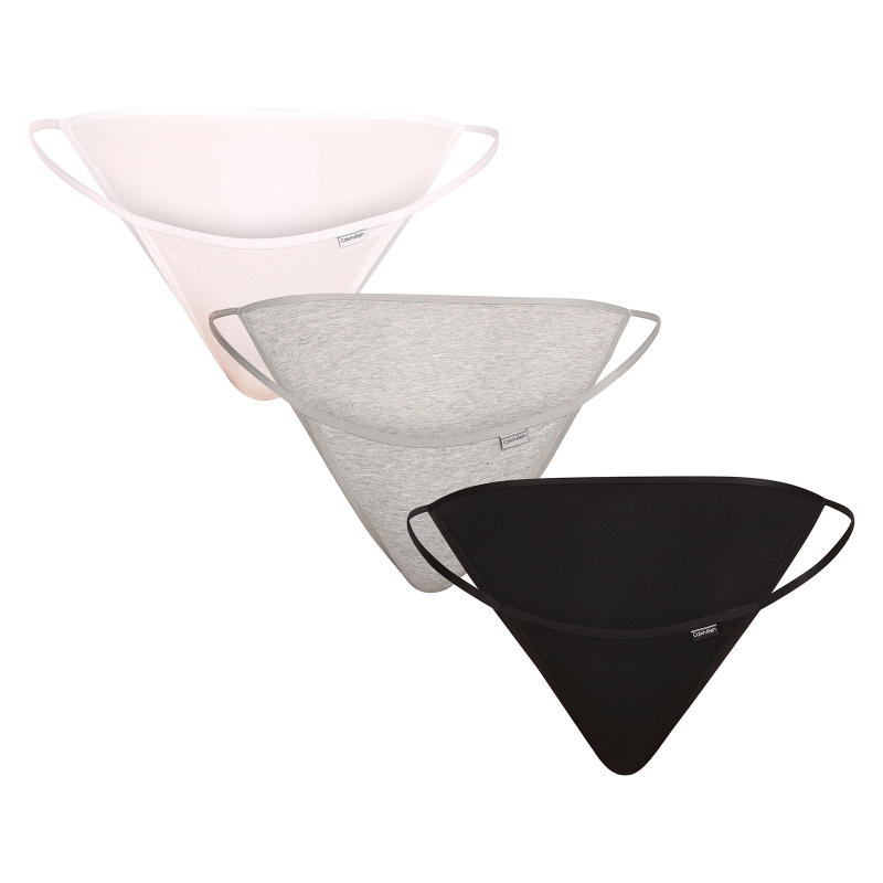3PACK dámské kalhotky Calvin Klein vícebarevné (QD5071E-MPI) S