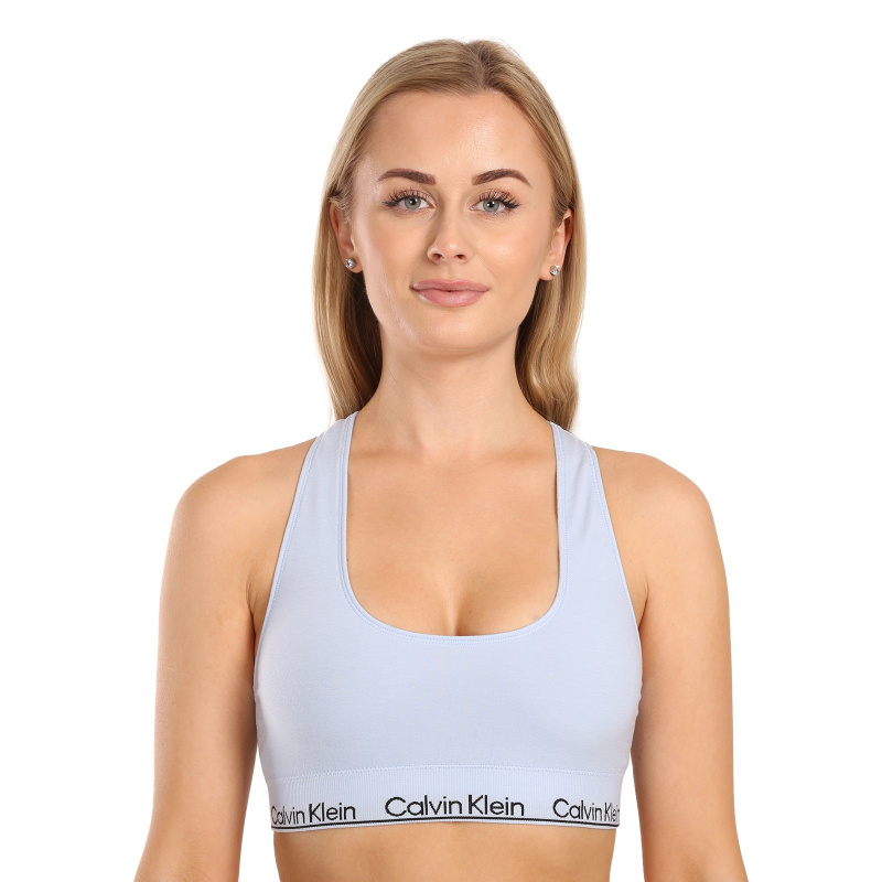 Dámská podprsenka Calvin Klein nadrozměr modrá (QF7317E-CJP) XL