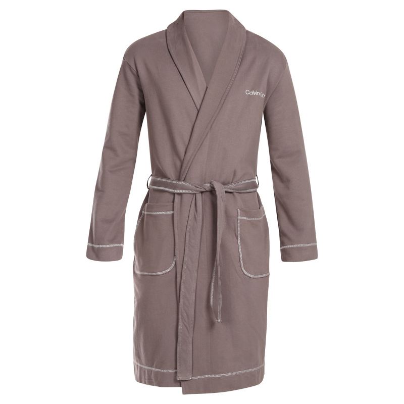 Pánský župan Calvin Klein šedý (NM2504E-PA7) S/M