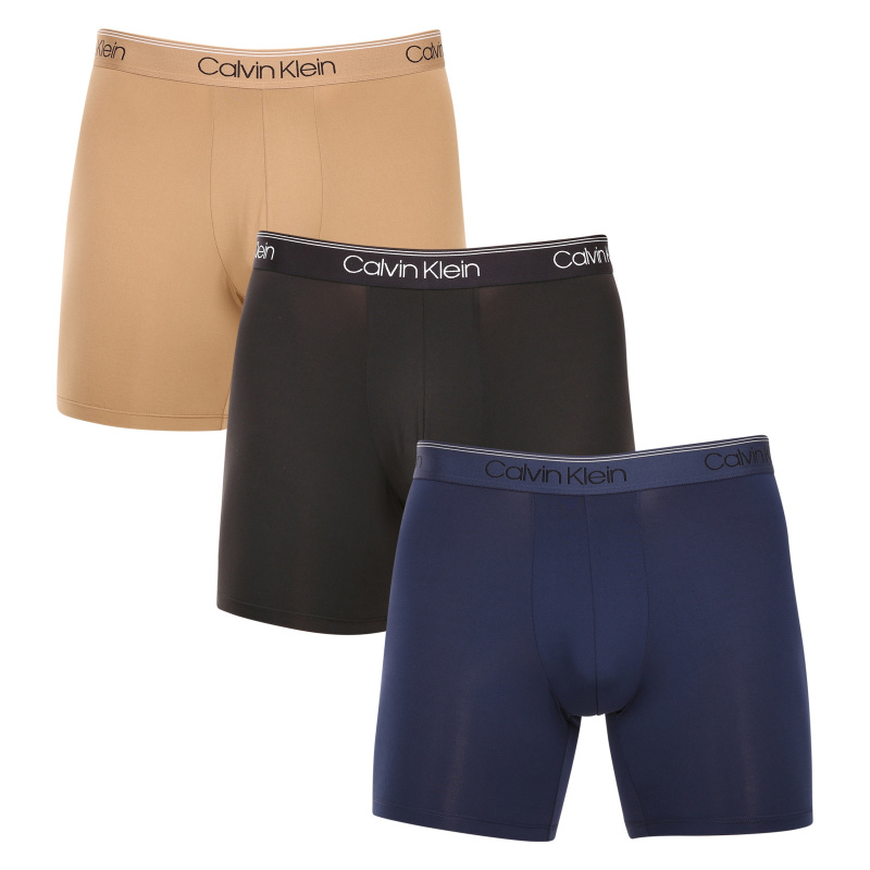 3PACK pánské boxerky Calvin Klein vícebarevné (NB2570A-KM1) M, trenky / trenýrky