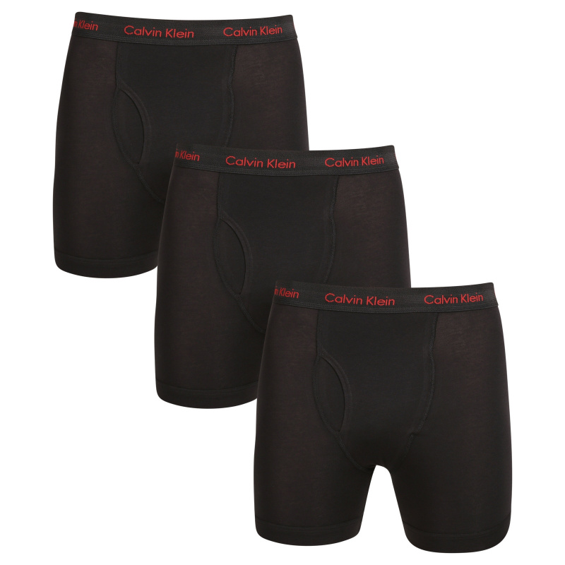 3PACK pánské boxerky Calvin Klein černé (NB2616A-NC1) M, trenky / trenýrky