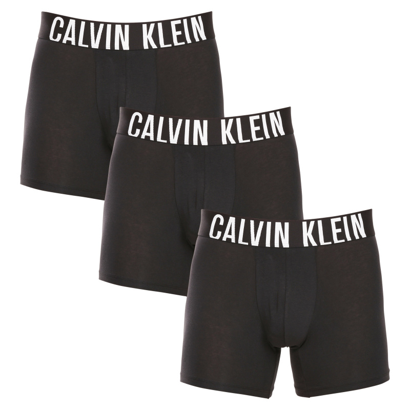 3PACK pánské boxerky Calvin Klein černé (NB3609A-UB1) S, trenky / trenýrky
