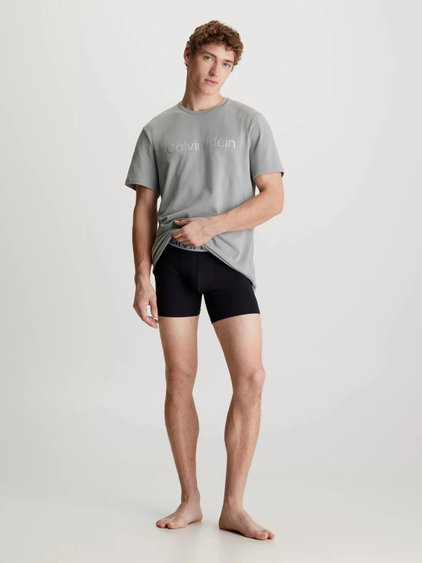 Pánské tričko na spaní 000NM2264E 5JX šedé - Calvin Klein L