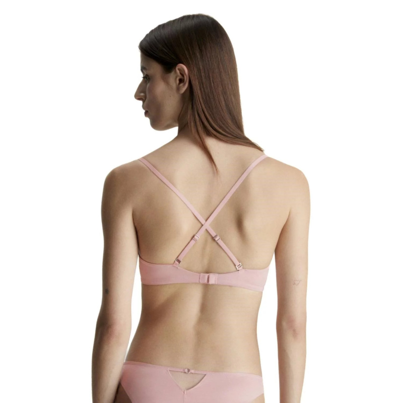 Dámská podprsenka 000QF7166E TQO sv. růžová - Calvin Klein 80C