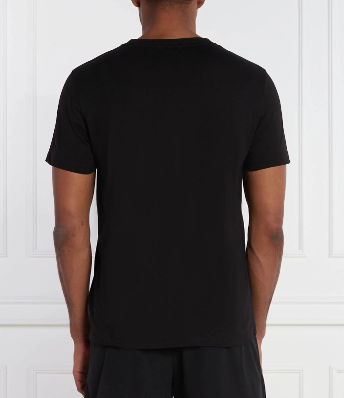 Pánské plážové tričko KM0KM00998 BEH černé - Calvin Klein M