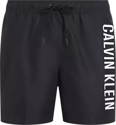 Pánské plavky MEDIUM DRAWSTRING KM0KM01004 BEH černé - Calvin Klein M