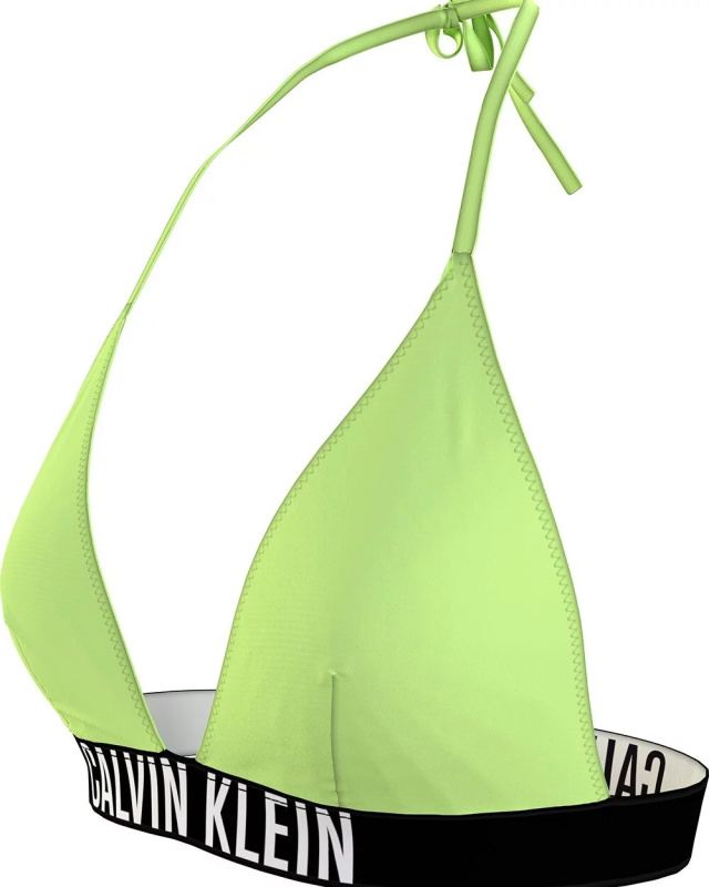 Dámská plavková podprsenka KW0KW02506 MOT neonově žluté - Calvin Klein S