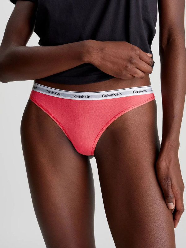 Dámská tanga 3Pack 000QD5209E NP4 vícebarevné - Calvin Klein L
