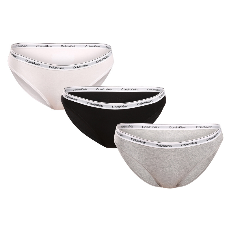 3PACK dámské kalhotky Calvin Klein vícebarevné (QD5207E-MPI) 3XL
