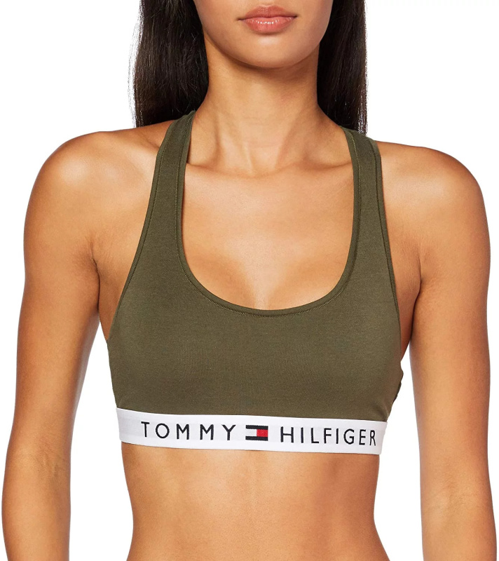 Bralette podprsenka UW0UW02037 RBN khaki - Tommy Hilfiger khaki S