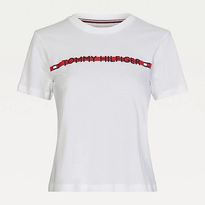 Dámské Tričko s krátkým rukávem UW0UW02551-YCD - Tommy Hilfiger XS