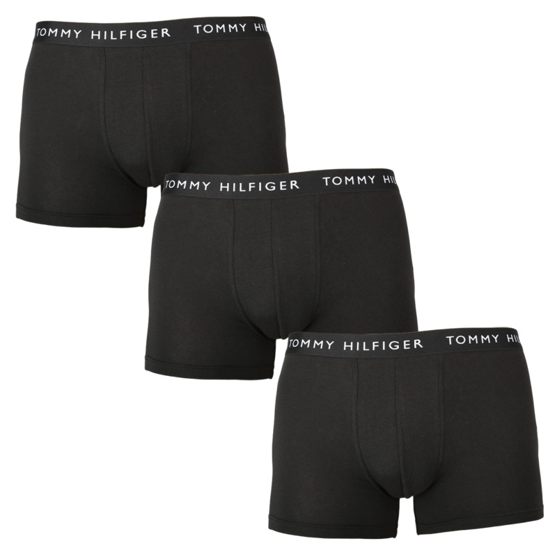 3PACK pánské boxerky Tommy Hilfiger černé (UM0UM02203 0VI) M, trenky / trenýrky