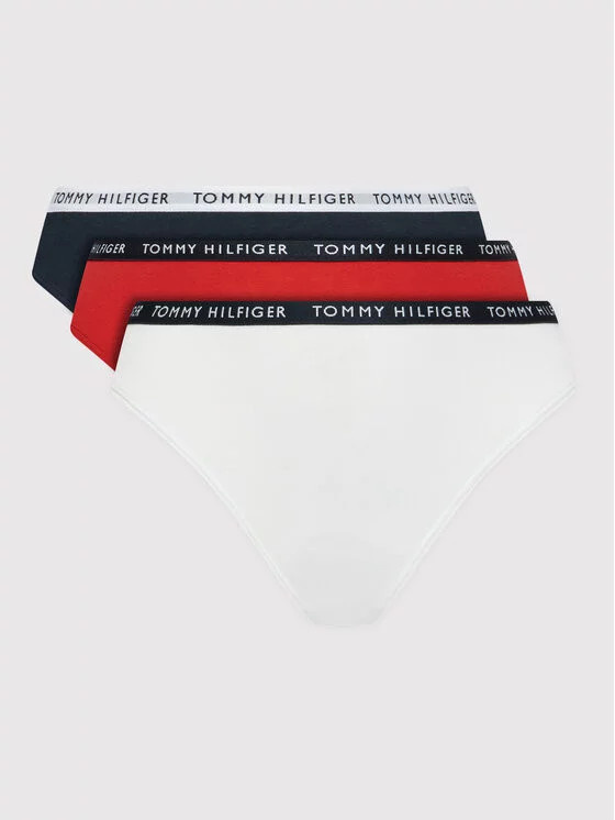 3PACK dámská tanga Tommy Hilfiger vícebarevná (UW0UW02829 0WS) L