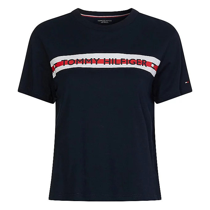 Dámské Tričko s krátkým rukávem UW0UW02551-DW5 - Tommy Hilfiger XS