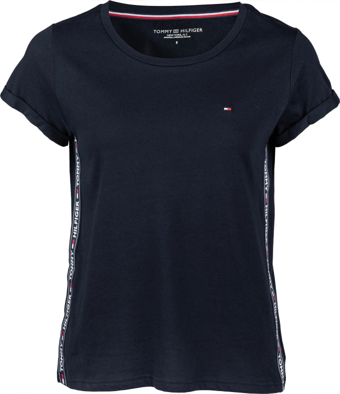 Dámské krátké tričko UW0UW01374 tmavě modré - Tommy Hilfiger S