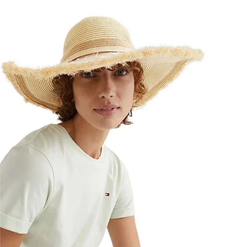 Tommy Hilfiger H Letní slaměný klobouk W AW0AW11803 univerzita