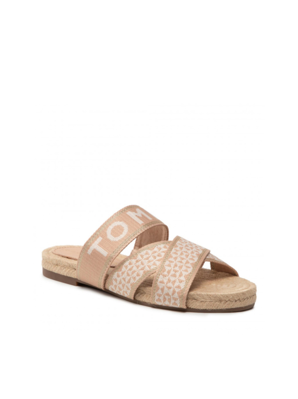 Tommy Hilfiger dámské krémové pantofle