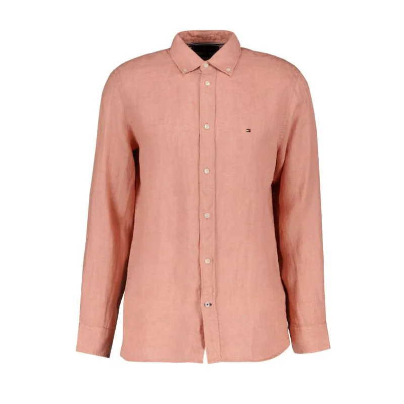 Tommy Hilfiger Košile z pigmentově barveného lnu M MW0MW23147 xxl