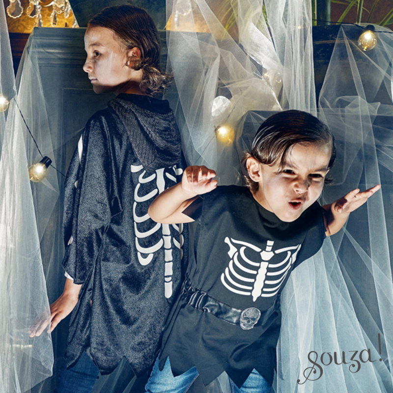 Souza! - dětský kostým - halloweenský plášť Casper – 8-10 let, 128-140 cm