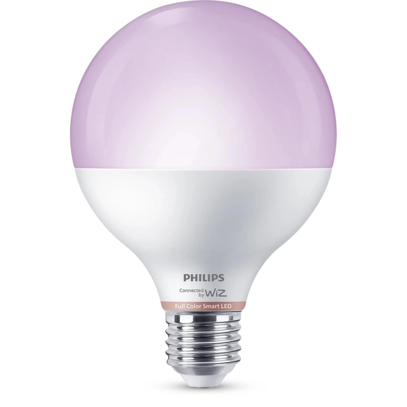 Philips Chytrá LED žárovka E27 G95, 11 W, 1055 lm, RGBW 2200K-6500 K