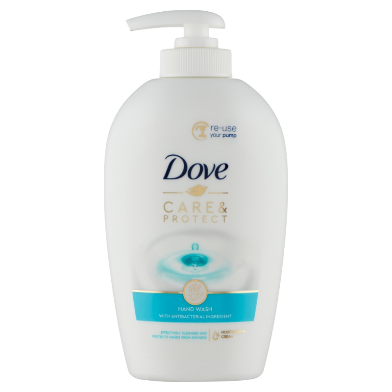 Dove Care & Protect - tekuté mýdlo - s pumpičkou, 250 ml