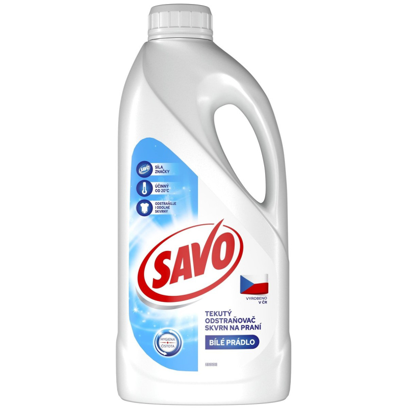 Savo Tekutý odstraňovač skvrn na bílé prádlo