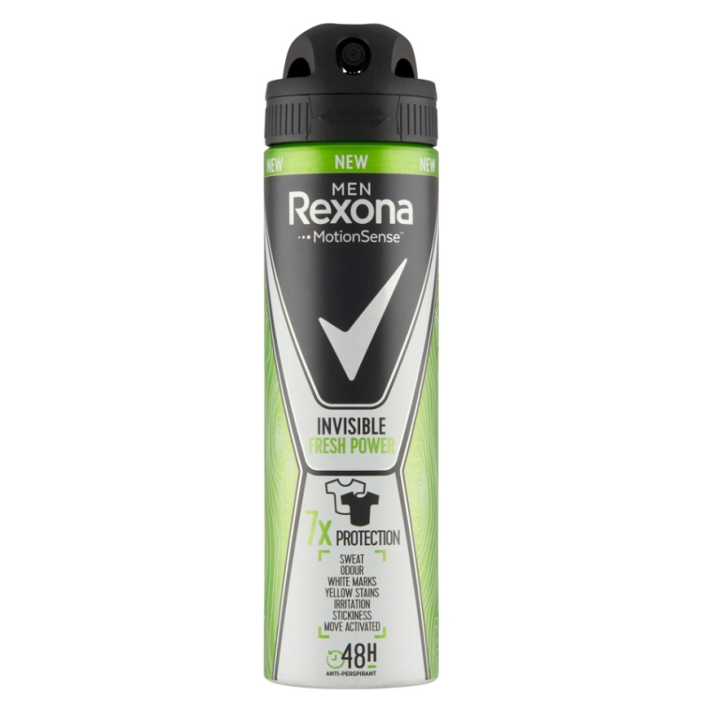 Rexona Invisible Fresh Power antiperspirant ve spreji pro muže 150 ml