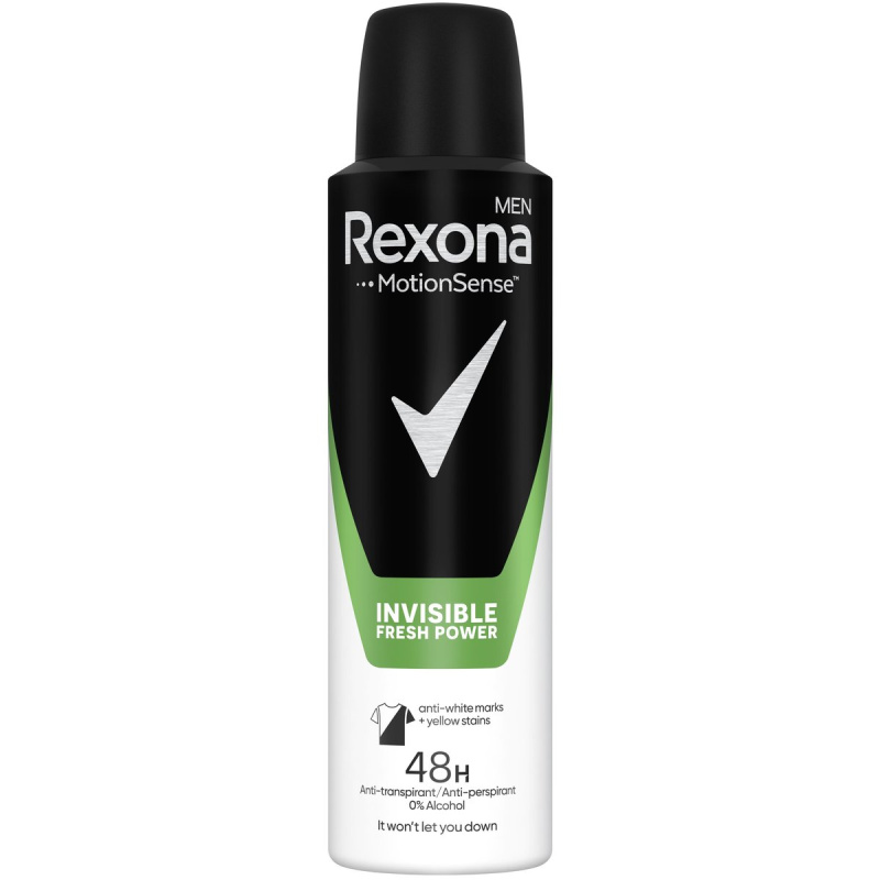 Rexona Invisible Fresh Power antiperspirant ve spreji pro muže 150 ml