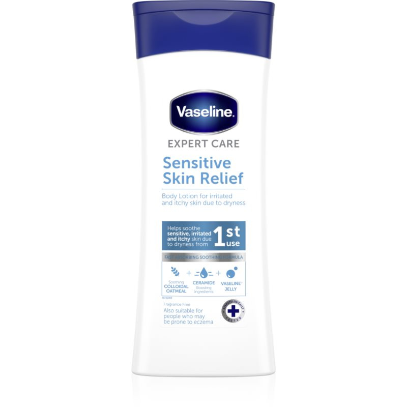Vaseline Sensitive Skin Relief hydratační tělové mléko pro suchou a svědící pokožku 400 ml