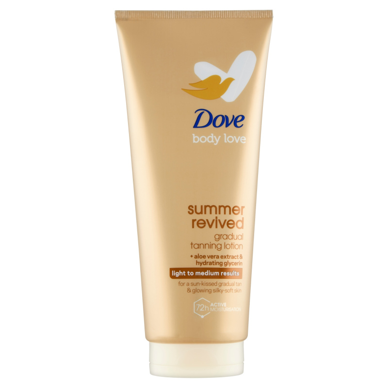 Dove DermaSpa Summer Revived samoopalovací tělové mléko odstín Light to Medium 200 ml