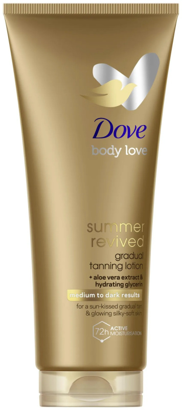 Dove DermaSpa Summer Revived samoopalovací tělové mléko odstín Medium to Dark 200 ml