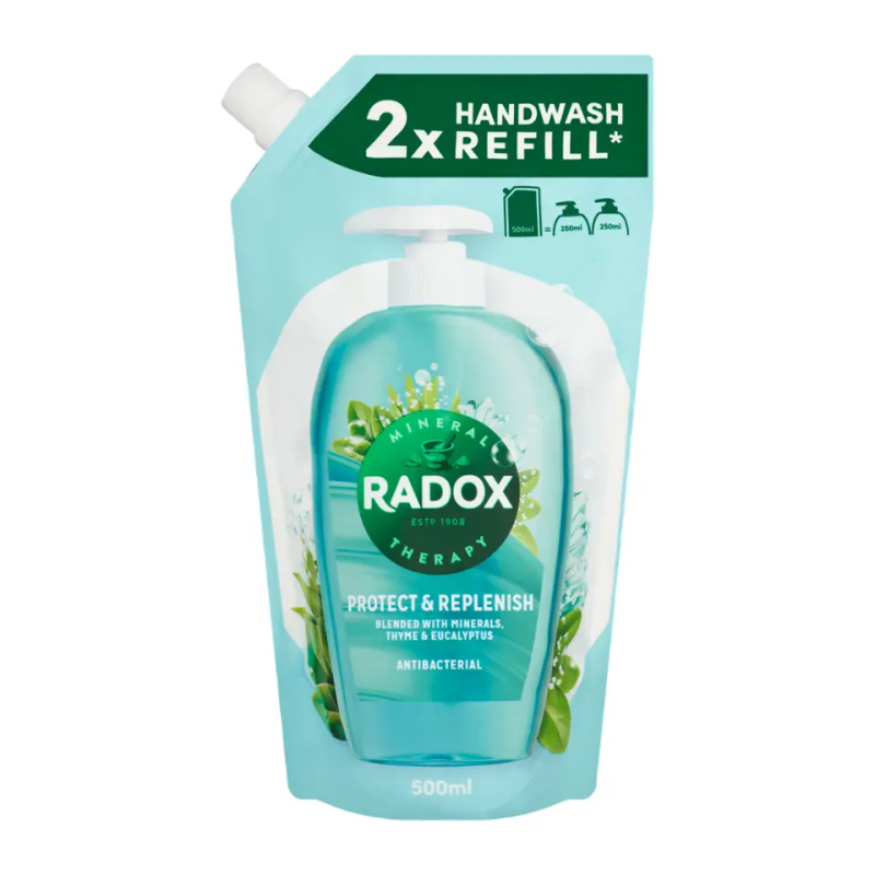 Tekuté mýdlo Radox - Protec + Replenish, náhradní náplň, 500 ml