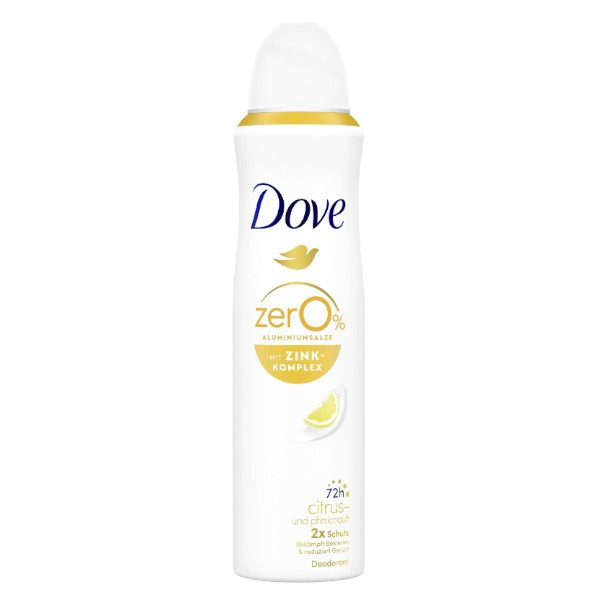 DOVE 0% ALU Citrus a Broskev deodorant sprej 150 ml