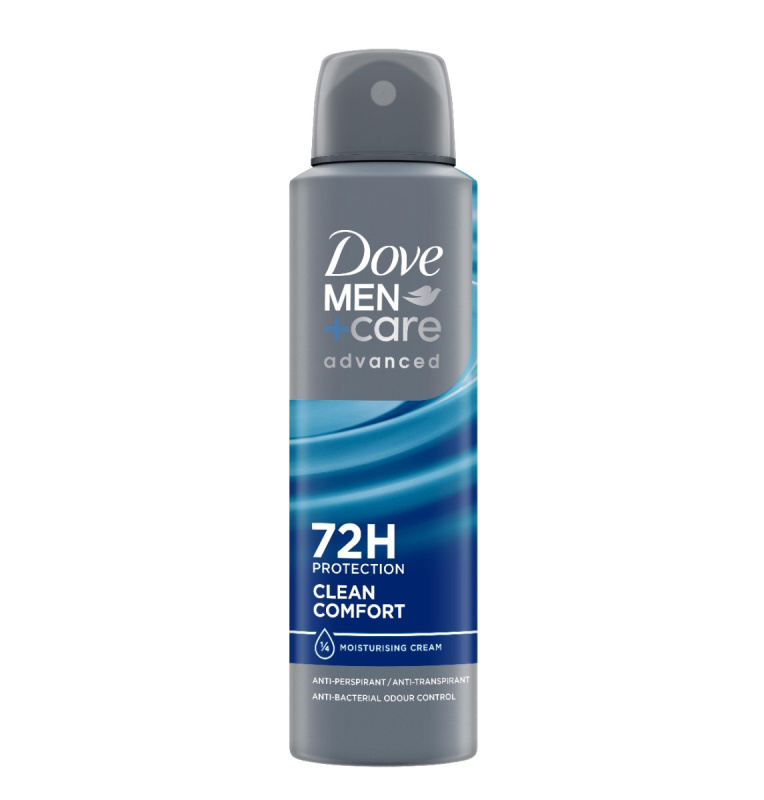 Dove Men+Care Advanced antiperspirant ve spreji pro muže Clean Comfort 150 ml