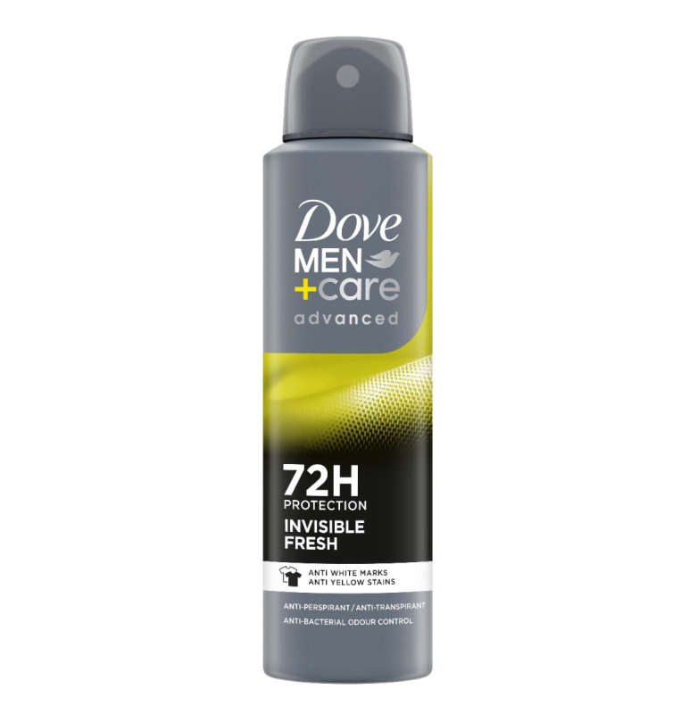 Dove Men+Care Antiperspirant antiperspirant ve spreji 72h Invisible Fresh 150 ml