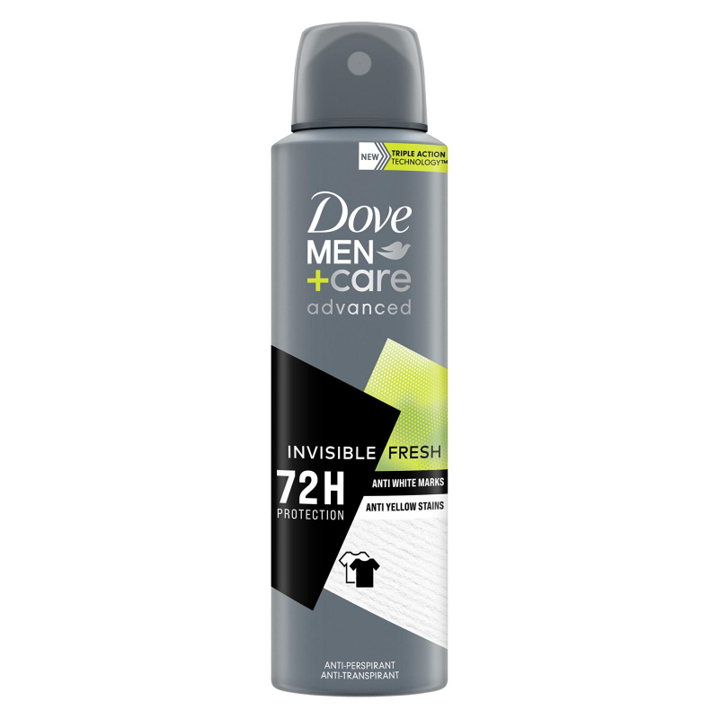 Dove Men+Care Antiperspirant antiperspirant ve spreji 72h Invisible Fresh 150 ml