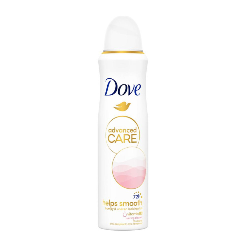 Dove Advanced Care Helps Smooth antiperspirant ve spreji 72h 150 ml