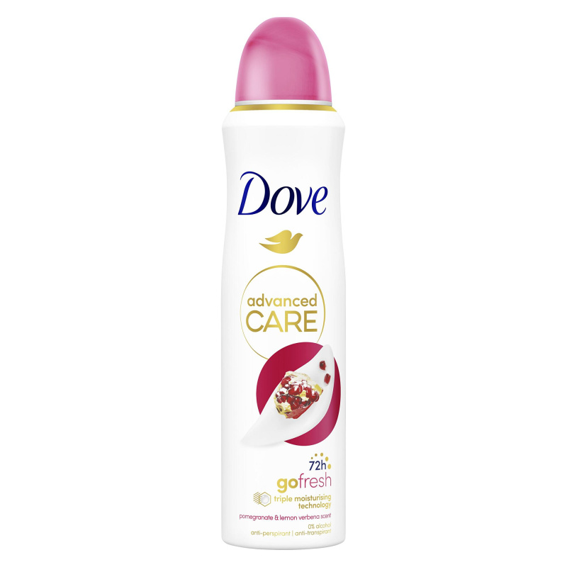 Dove Advanced Care Go Fresh antiperspirant bez alkoholu Go Fresh Pomegranate & Lemon Verbena 150 ml