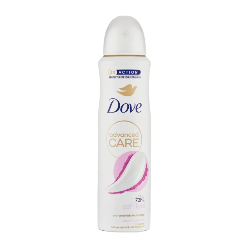 Dove Advanced Care Soft Feel antiperspirant ve spreji 150 ml