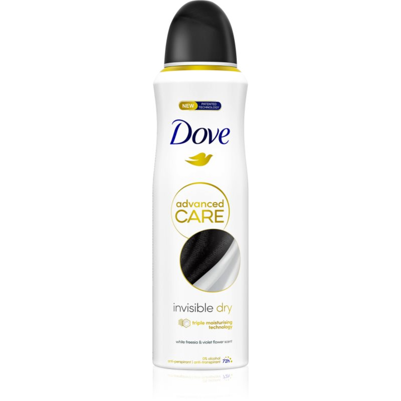 Dove Advanced Care Invisible Dry antiperspirant ve spreji 72h White Freesia & Violet Flower 200 ml