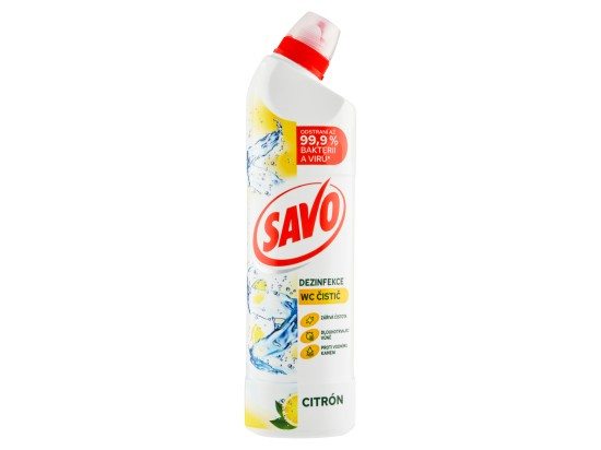 Čistič WC Savo citrus 3v1 - 750 ml