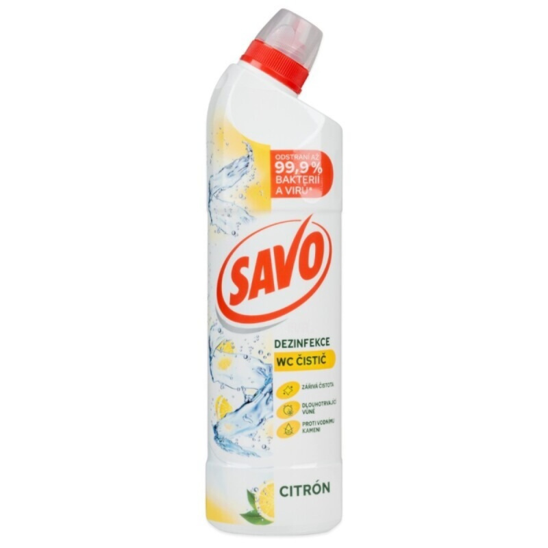 Čistič WC Savo citrus 3v1 - 750 ml