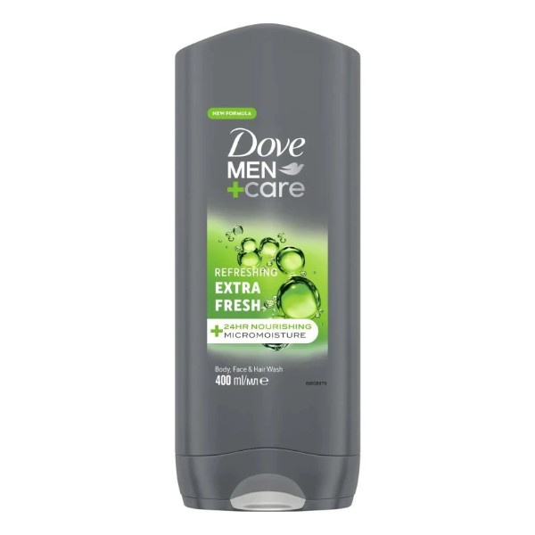 Dove Men+Care Extra Fresh sprchový gel na tělo a obličej 400 ml