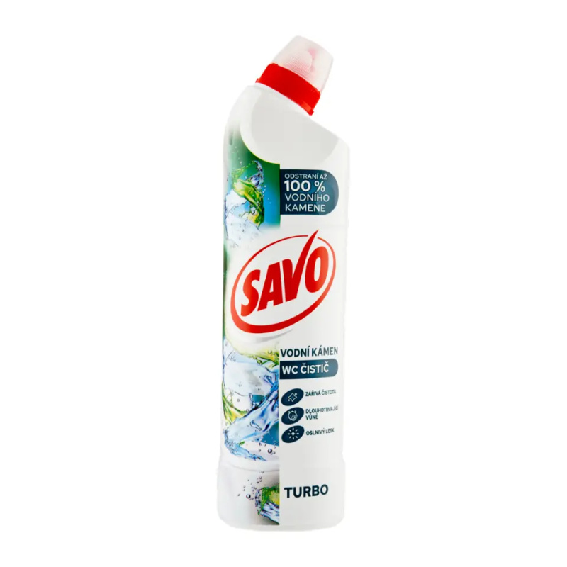 Savo Turbo - WC čistič - na vodní kámen, 700 ml