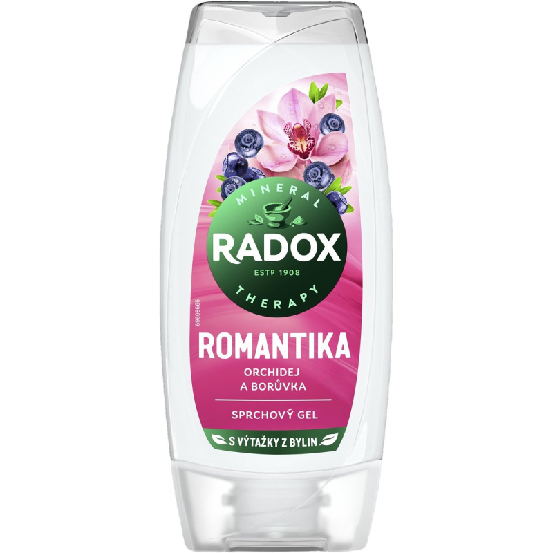 Radox Romantic Orchid & Blueberry jemný sprchový krém 250 ml