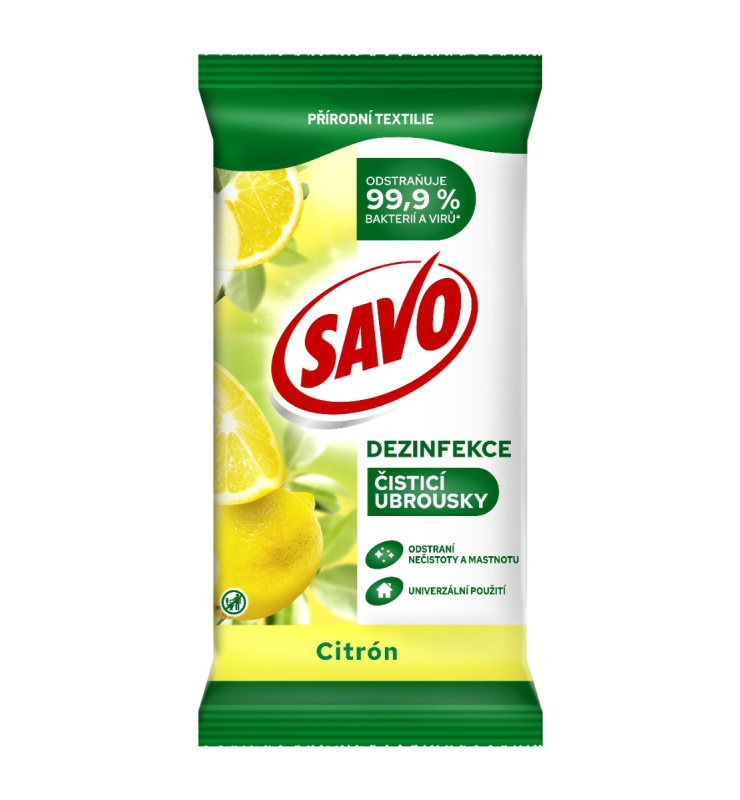 Savo - dezinfekční vlhčené ubrousky - 30 ks